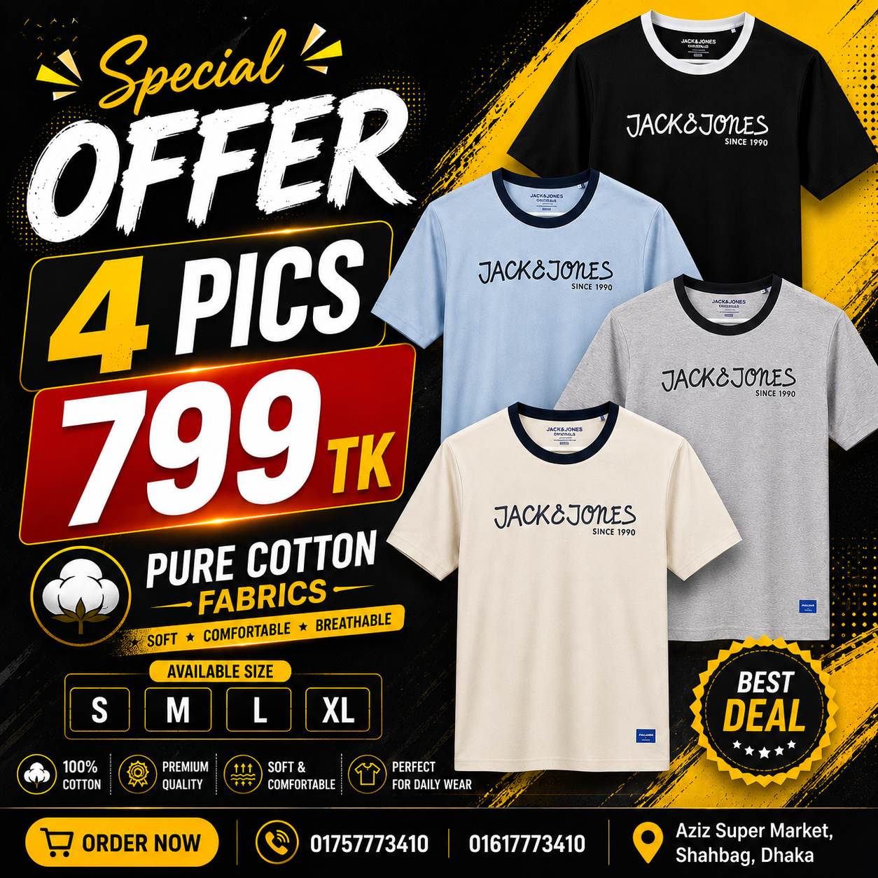 T shirt combo offer